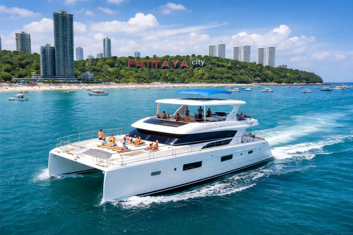 Luxury yacht in Pattaya